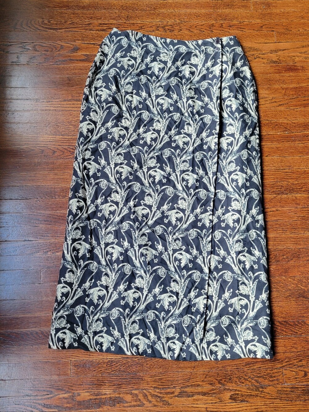 Talbots Women's Size 12 True Wrap Maxi Skirt Lined Casual Church Business Wear